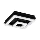 Plafón de techo negro de acero, Arjo, 12W, 3000K LED