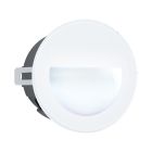 Lámpara de pared exterior empotrada blanca de aluminio, Luigino, 2,5W, 4000K LED, IP65