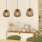 Lámpara colgante bronce de acero, Adie