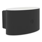 Aplique negro de plástico, Vishal, 5W, ajustable entre luz blanco cálido y frío LED, IP44, con regulador táctil