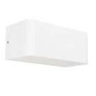 Aplique de pared inteligente blanco de aluminio, Tjalle, 10W, RGBW LED, IP54