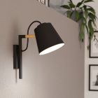 Aplique negro de aluminio, Jevon