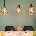 Lámpara colgante marrón de acero, Yessica