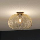Lámpara de techo dorada de aluminio, Keimpe