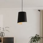 Lámpara colgante negra de aluminio, Vincenzo