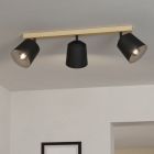 Foco de techo de madera marrón, Teddy