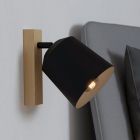 Foco de techo de madera marrón, Teddy