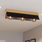 Lámpara de techo negra de aluminio, Kyla