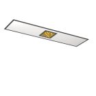 Lámpara de techo negra de aluminio, Vinesh, 35W, ajustable entre luz blanco cálido y frío LED, regulable en 3 pasos