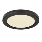Plafón de techo negro de plástico, Cage, 18W, color de luz ajustable LED