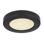 Plafón de techo negro de plástico, Cage, 6W, color de luz ajustable LED