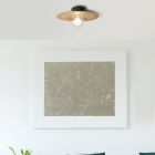 Lámpara de techo negra de metal, Rimke