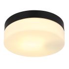 Lámpara exterior negra de plástico, Maickel, IP44