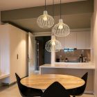 Lámpara colgante crema de metal, Manpreet