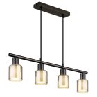 Lámpara colgante negra de metal, Vishnu