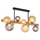 Lámpara de techo multicolor de vidrio, Melinda