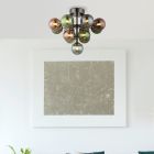 Lámpara de techo multicolor de vidrio, Gerke