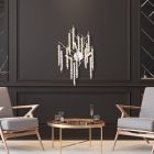 Aplique cromado de aluminio, Lanah