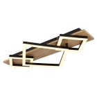 Lámpara de techo negra de metal, Beniamino, 24W, 3000K LED