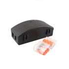 Acoplamiento de cable negro IP20 máximo 3 x 2,5 mm