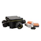 Acoplador de cable impermeable de 5 vías, con enchufe Wago en el interior, IP68