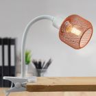 Foco pinza naranja industrial, Emado, con interruptor