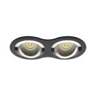 Foco empotrable negro de aluminio, Seidy