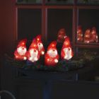 Figura navideñas en 3D roja de acrílico, Kerstmannen, 2W, 4000K LED, IP44