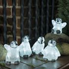 Pingüinos LED, motivos navideños en 3D - Juego de 5, para uso en interiores y exteriores