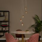 Lámpara colgante moderna transparente, Berliane, 4W, 2700K LED