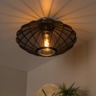 Plafón de techo moderno negro, Corina