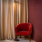 Lámpara de pie moderna negra, Celeste, 21W, 2700K LED, con regulador táctil