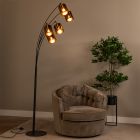 Lámpara de pie moderna color óxido, Rankos, con interruptor