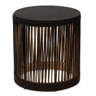 Lámpara de pie recargable moderna negra, Pingi, 3W, 3000K LED, IP44, regulable en 3 pasos