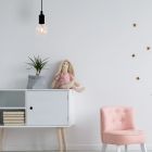 Lámpara colgante moderna negra, Fix