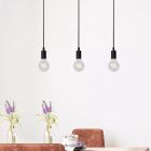 Lámpara colgante moderna negra, Fix