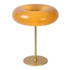 Lámpara de mesa retro gris pardo, Sentino, con interruptor