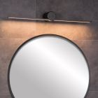 Aplique moderno negro, Mizar, 6W, 2700K LED, IP44