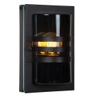 Lámpara exterior moderna negra, Privas, IP44