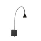 Aplique moderno negro, Buddy, 3W, 4000K LED, con interruptor