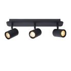 Foco techo baño moderno negro, Lennert, IP44