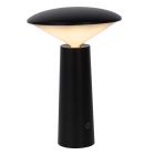 Lámpara de mesa exterior moderna negra, Jive, 4W, ajustable entre luz blanco cálido y frío LED, IP44, con interruptor