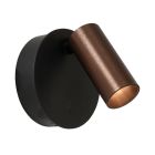 Aplique de pared recargable moderno marrón, Toni, 2W, 2700-4000K, con regulador táctil