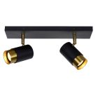 Foco de techo moderno dorado, Floris