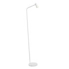 Lámpara de pie recargable moderna blanca, Stirling, 3W, 2700K LED, con regulador táctil