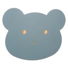 Aplique pared infantil moderno azul, Charlie, 5W, dim to warm LED, con regulador táctil