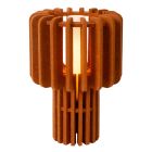Lámpara de mesa moderna marrón, Rollo, con interruptor