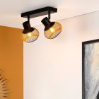 Foco de techo moderno dorado, Lucas