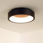 Plafón de techo moderno negro, Talowe, 20W, 3000K LED