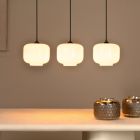 Lámpara colgante retro blanca, Medine